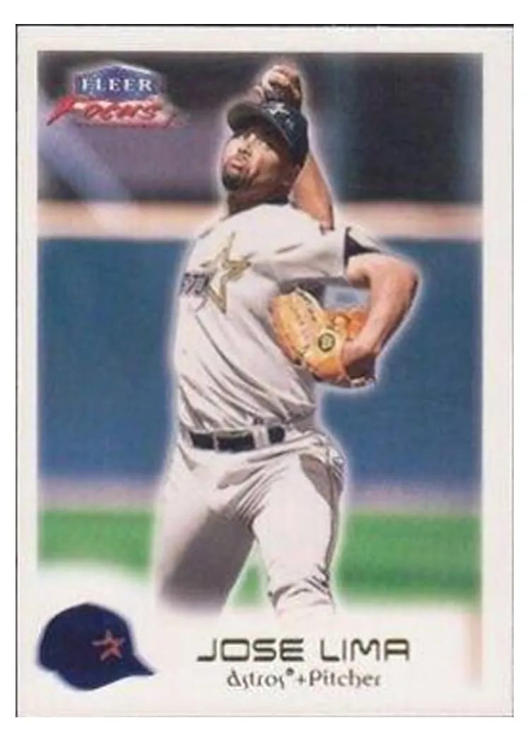2000 Fleer Focus Jose Lima #48 card