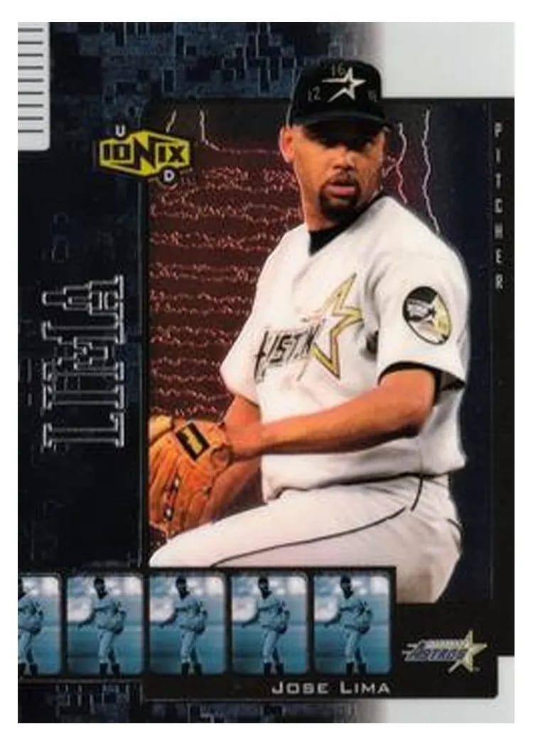 2000 Upper Deck Ionix Jose Lima #5 card