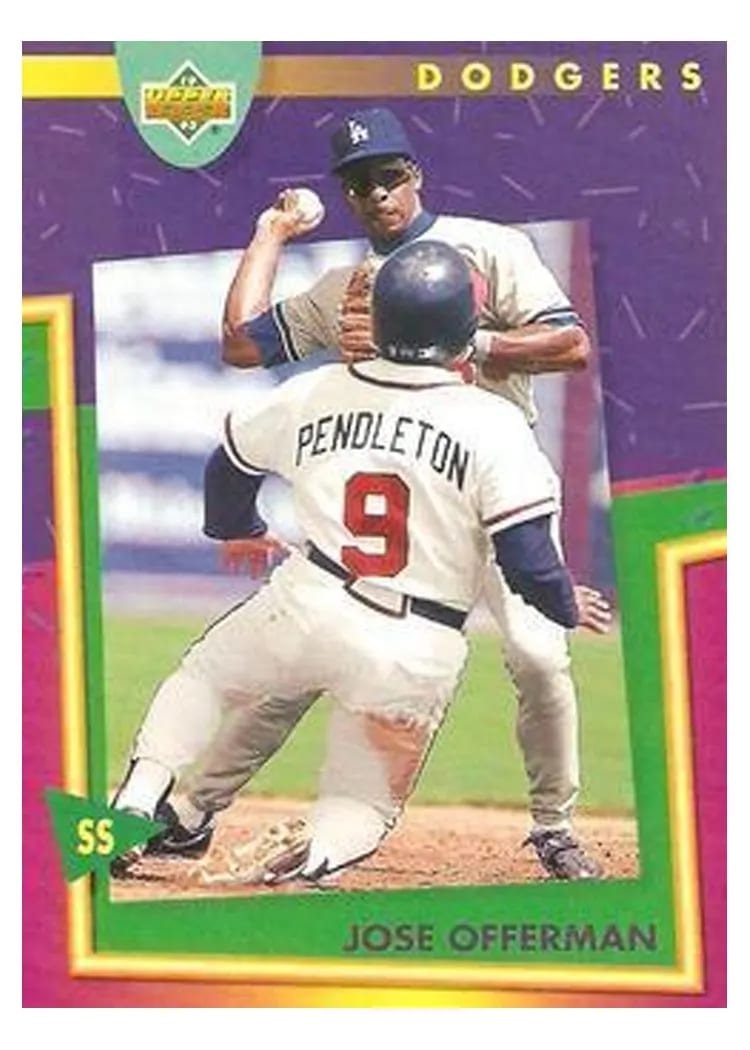 1993 Upper Deck Fun Pack Jose Offerman #91 card