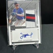 2024 Panini Impeccable Elegance Prospect Jersey Autographs Jose Perdomo #EPJ-JP card