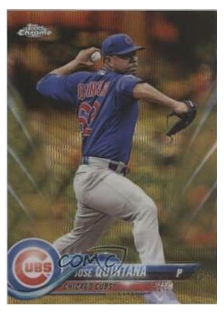2018 Topps Chrome Base Set Jose Quintana #48 card