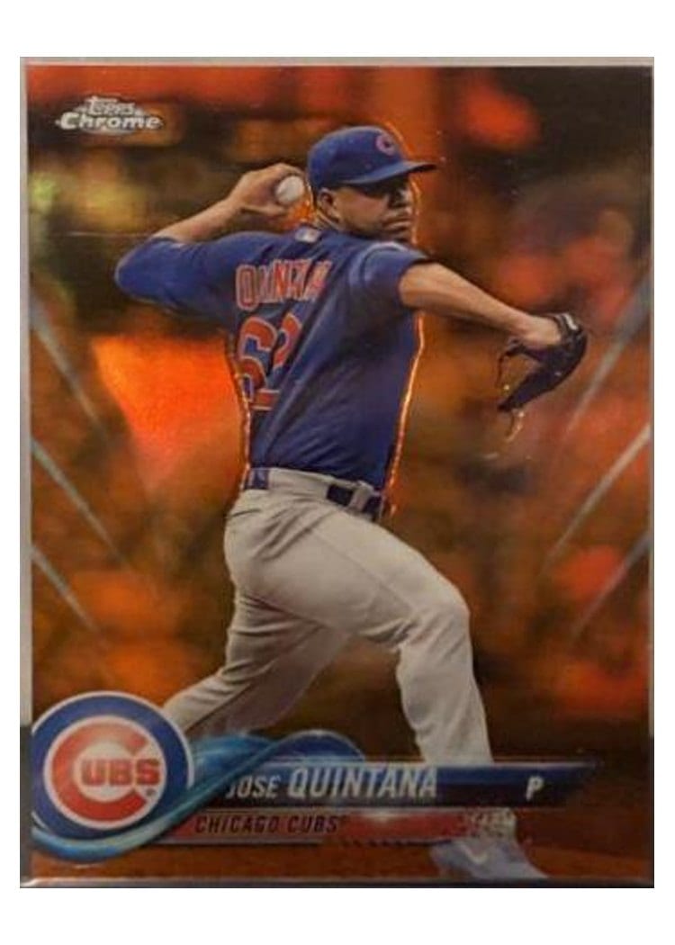 2018 Topps Chrome Base Set Jose Quintana #48 card