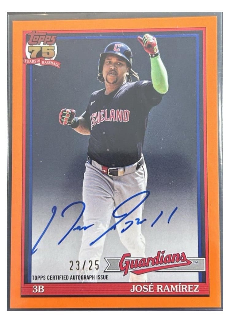 2026 Topps 1991 Topps Autographs José Ramírez #91A-JR card