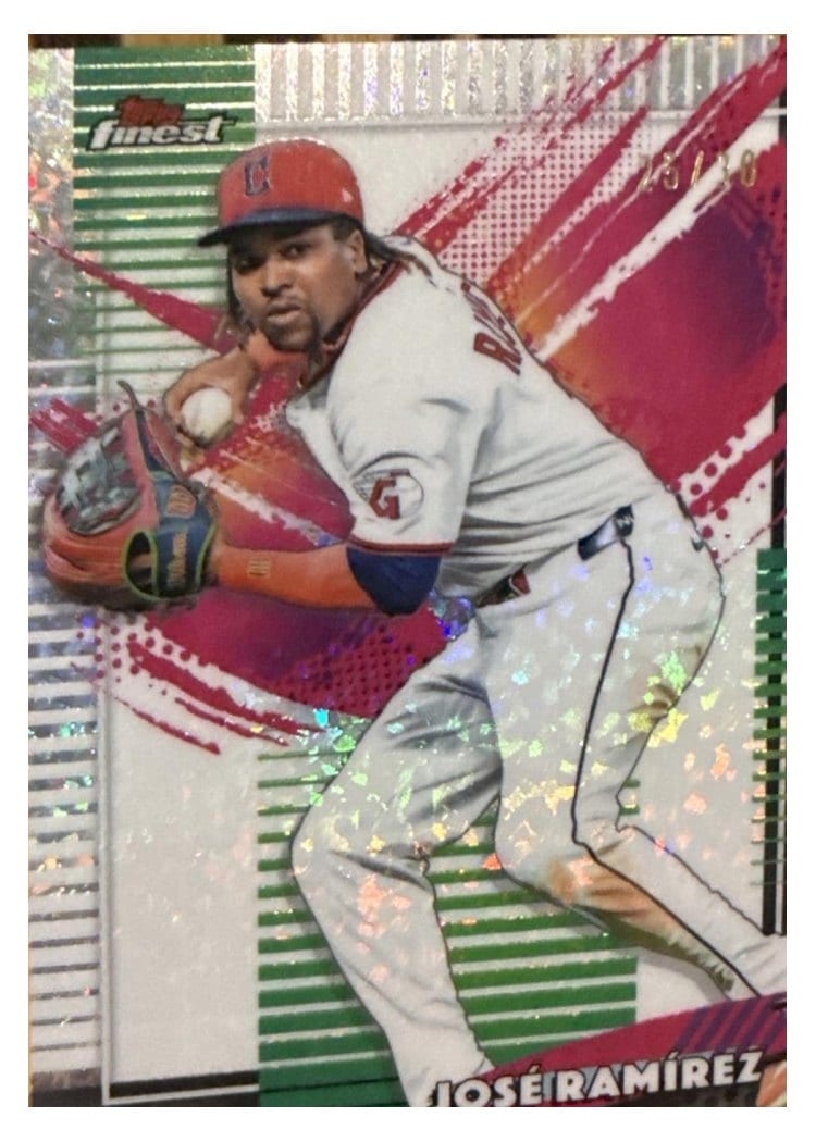 2026 Topps Finest Jose Ramirez White Mini Diamond Refractor #198 card