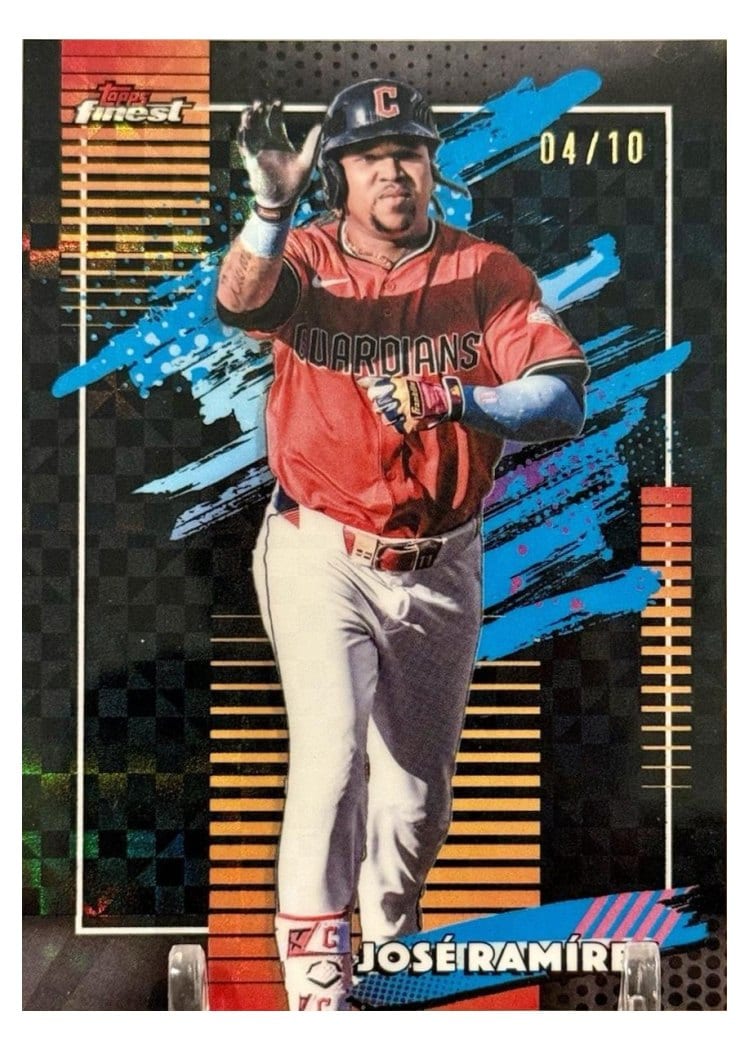 2026 Topps Finest Jose Ramirez Black X-Fractor #198 card