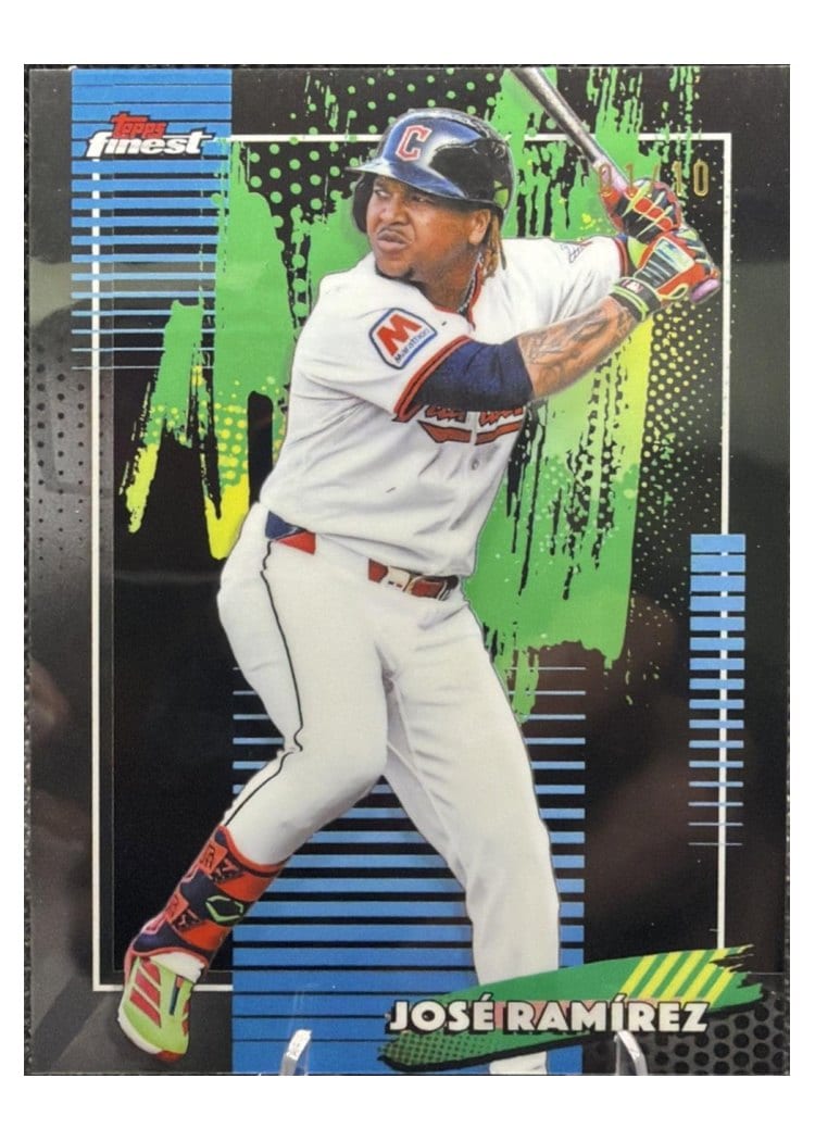 2026 Topps Finest Jose Ramirez Black Refractor #61 card
