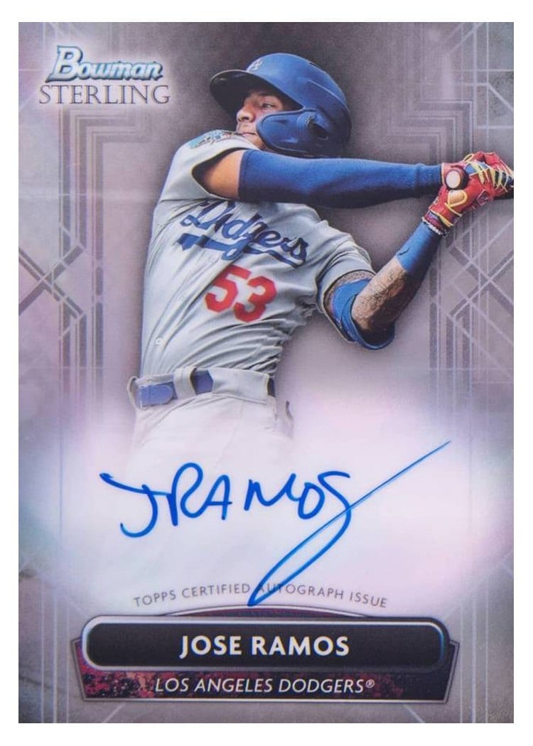 2022 Bowman Sterling Prospect Autographs Jose Ramos #PA-JRS card