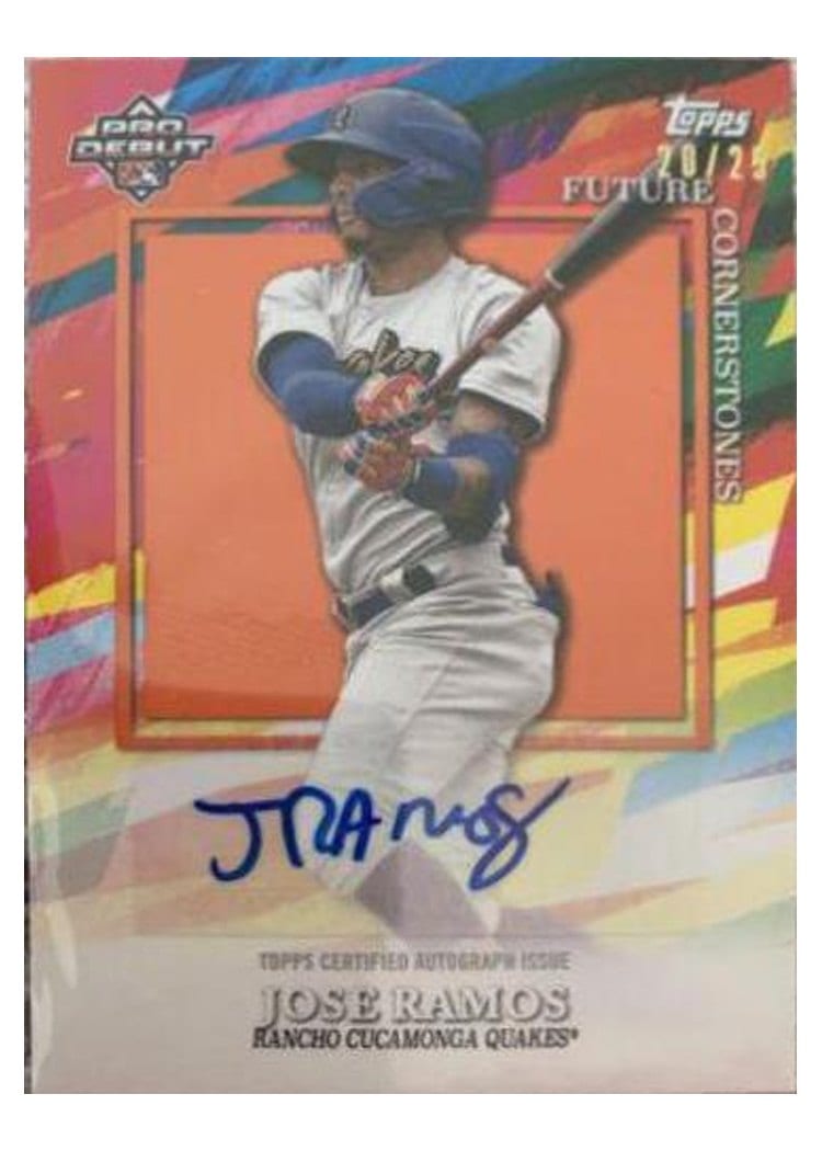 2022 Topps Pro Debut Future Cornerstones Autographs Jose Ramos #FC-JR card