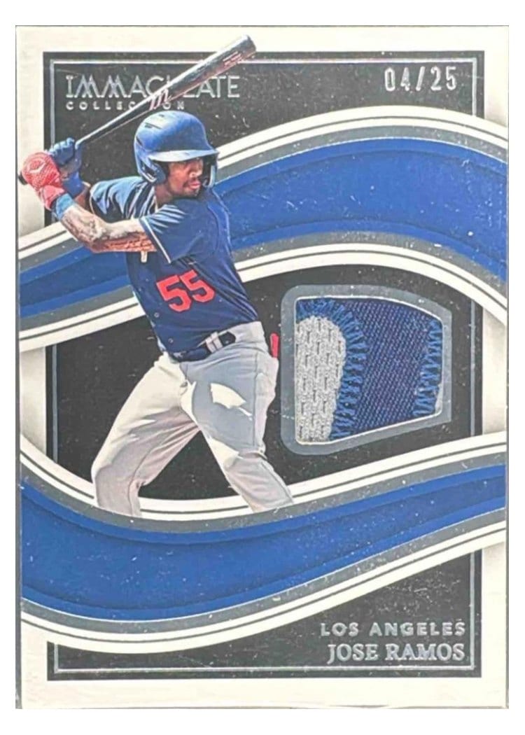 2023 Panini Immaculate Collection Black Materials Prime Jose Ramos #IBMP-JR card