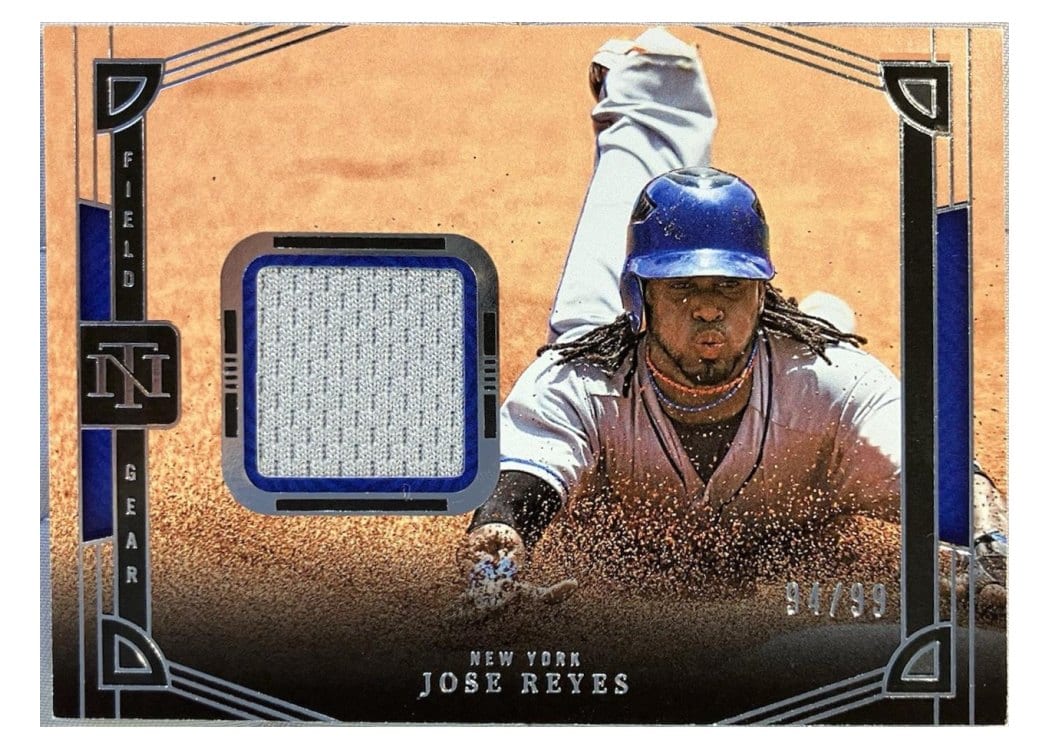 2023 Panini National Treasures Field Gear Jose Reyes #14 card