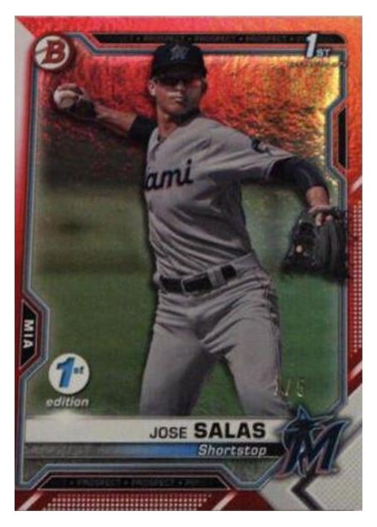2021 Bowman 1st Edition Jose Salas #BFE-110 card