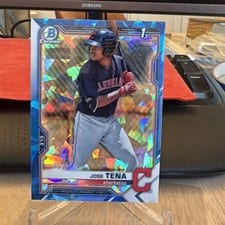 2021 Bowman Sapphire Edition Autographs Jose Tena #BSPA-JTO card