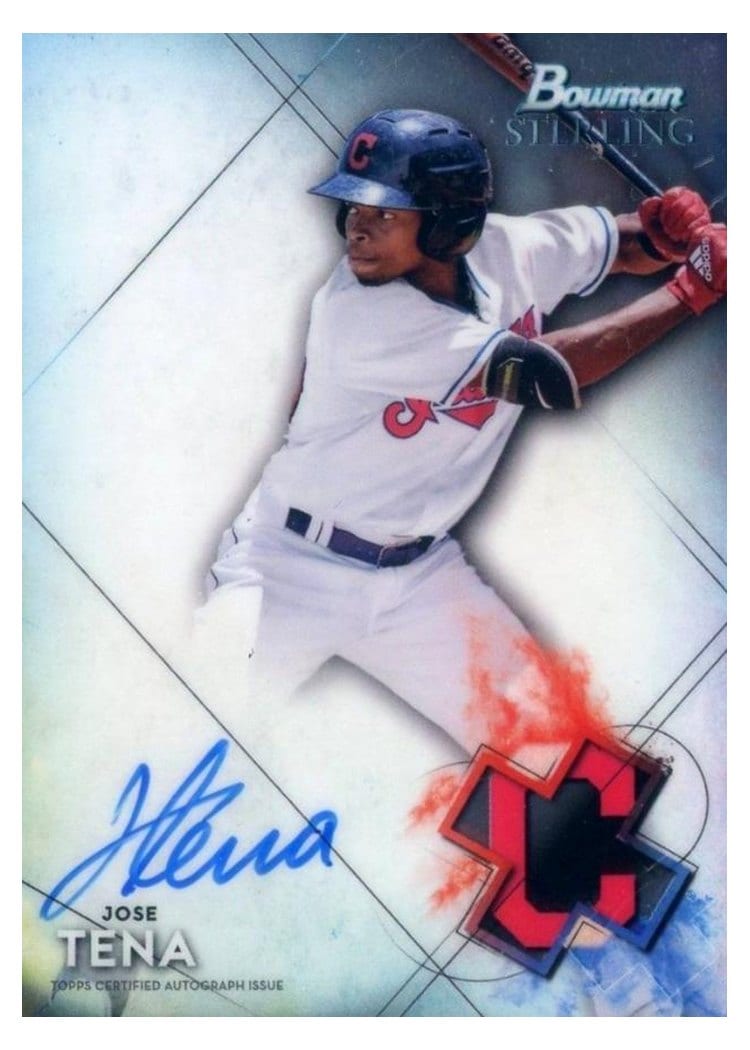 2021 Bowman Sterling Prospect Autographs Jose Tena #BSPA-JT card