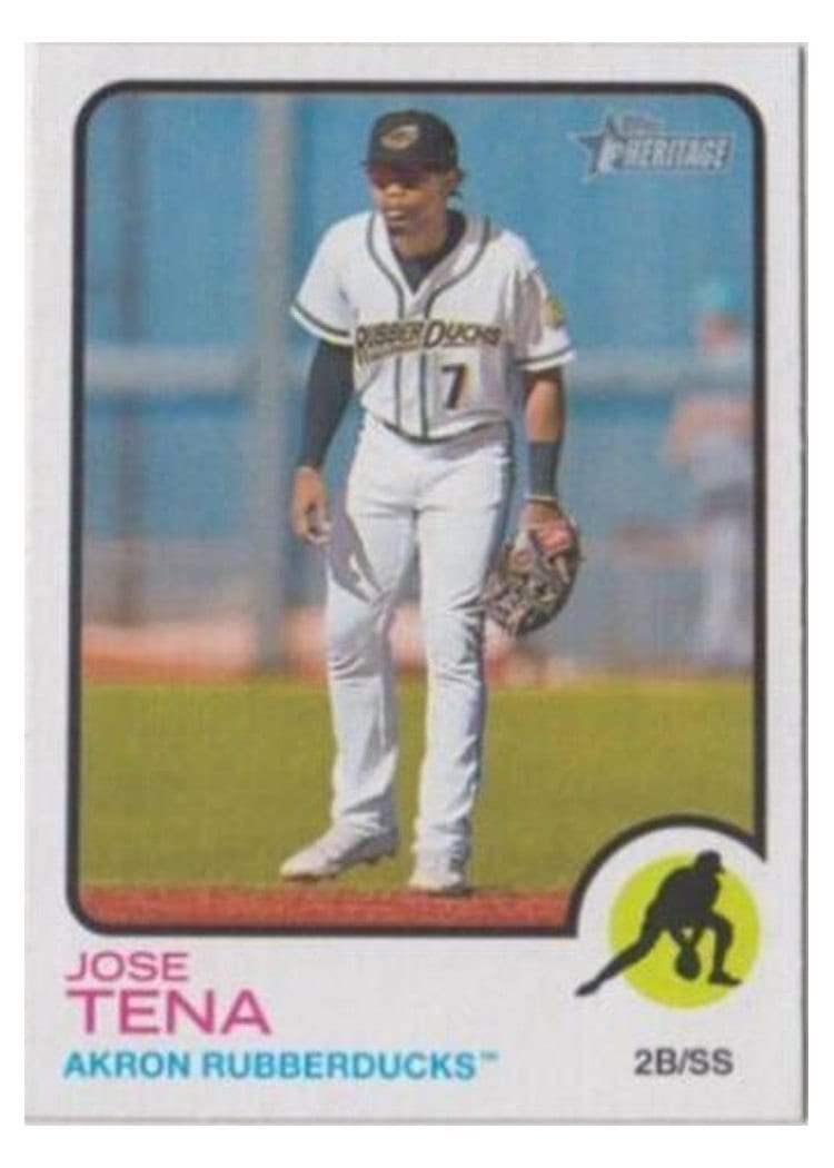 2022 Topps Heritage Minor League Base Set Jose Tena #2 card
