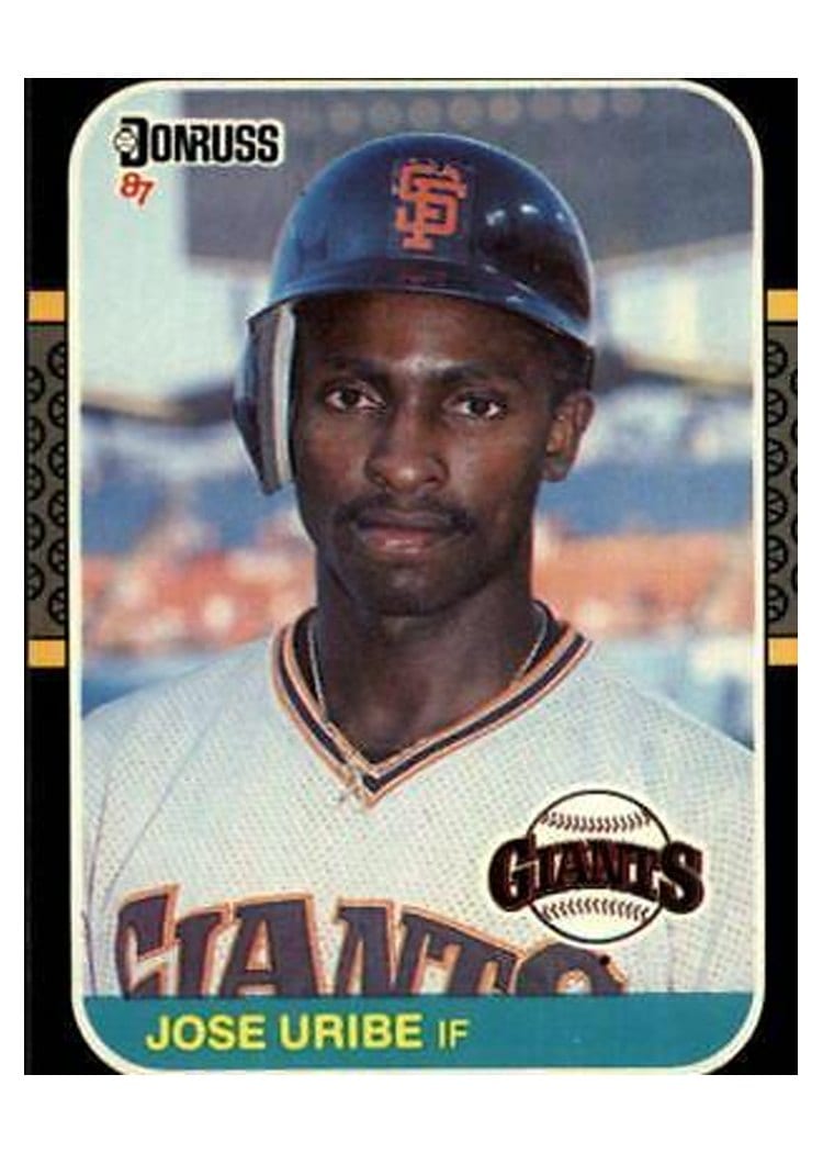 1987 Donruss Jose Uribe #436 card
