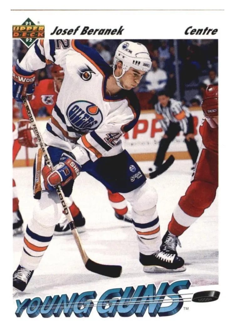 1991 Upper Deck Josef Beranek #595 card