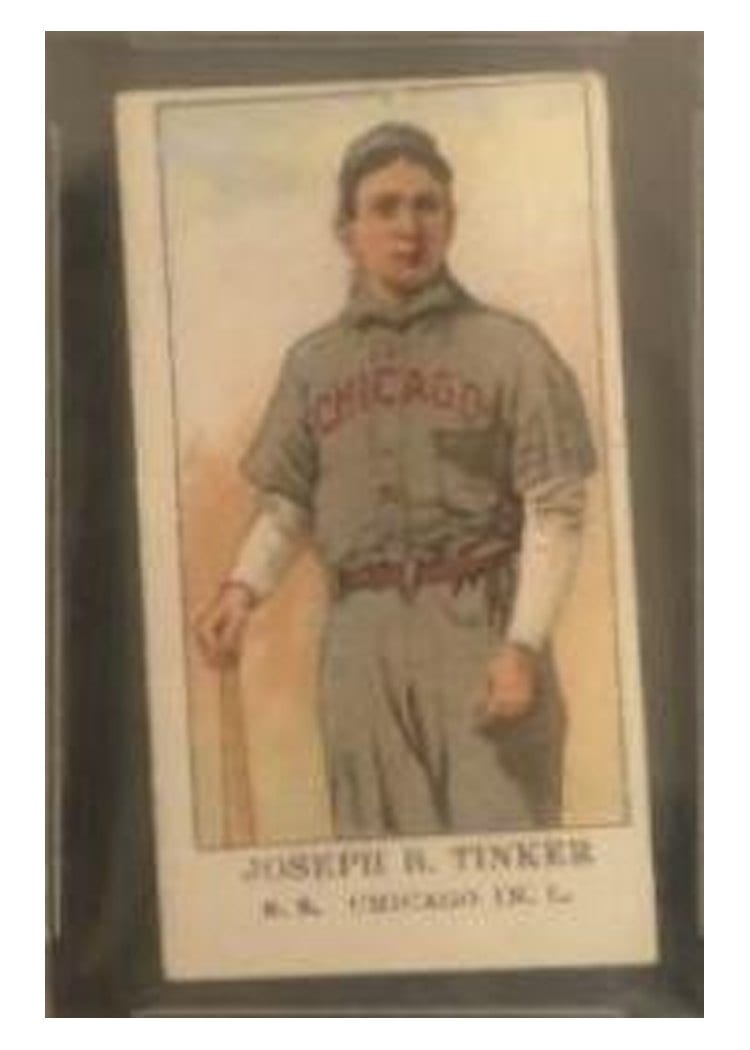 1909 E91 American Caramel Set B Joseph B. Tinker card