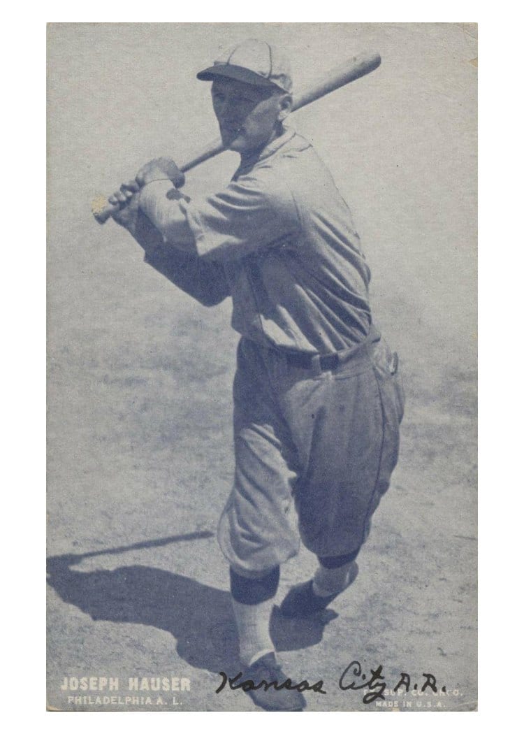 1928 Exhibits Joseph Hauser card