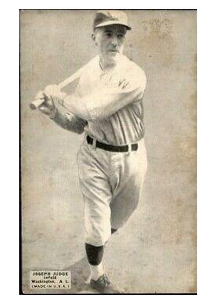 1925 Exhibits Joseph Judge card