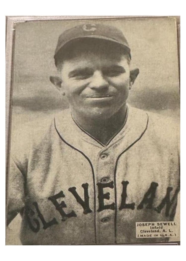 1926 Exhibits Joseph Sewell card