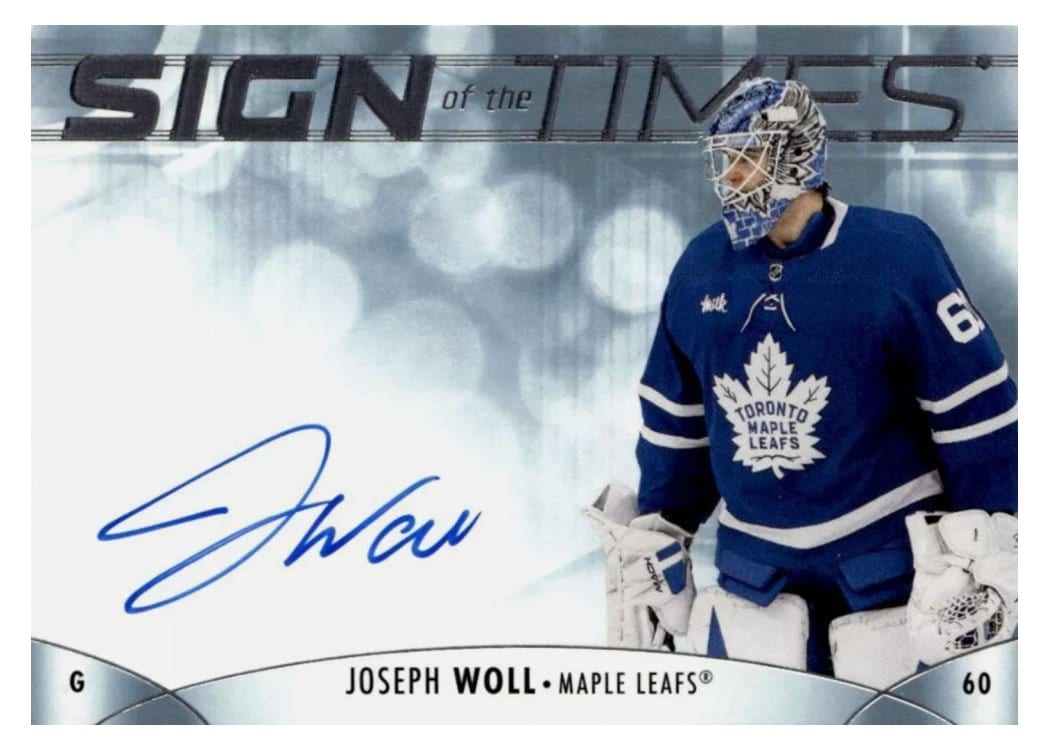 2023-24 SP Authentic Sign of the Times Auto Joseph Woll #SOTT-JW card