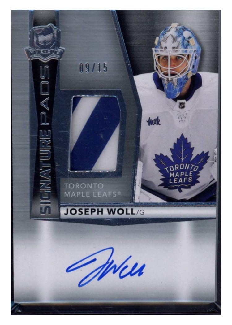 2024-25 Upper Deck The Cup Signature Pads Joseph Woll #SM-JW card