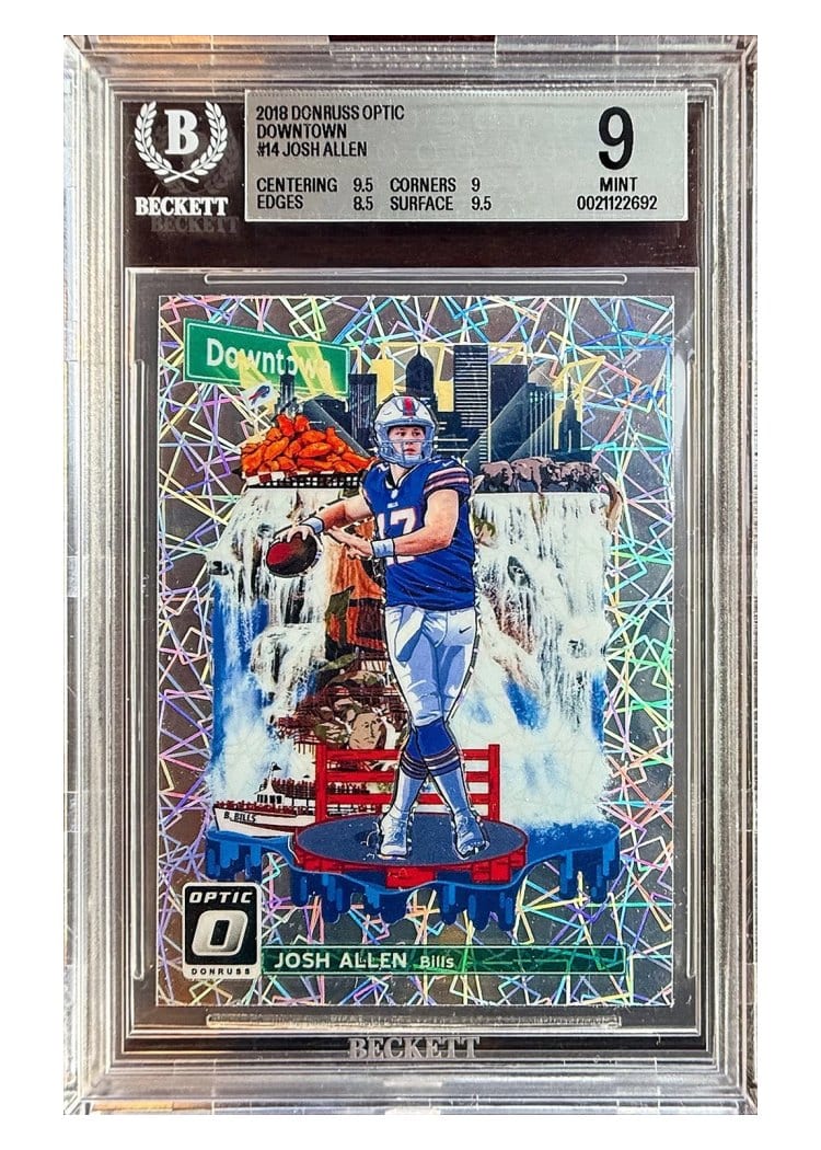 2018 Donruss Optic Downtown Josh Allen #DT-14 card