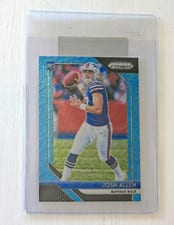 2018 Panini Prizm Josh Allen Blue Shimmer #205 card