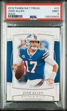 2019 Panini National Treasures Josh Allen Gold #31 card