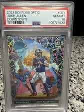 2021 Panini Donruss Optic Downtown Josh Allen #DT-1 card