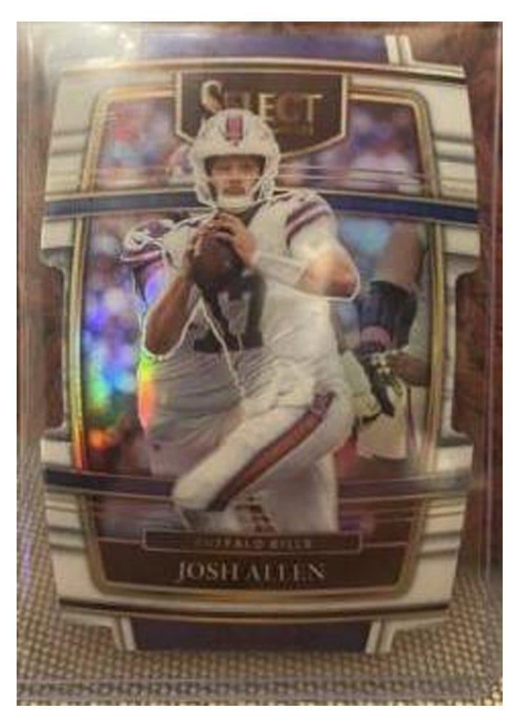 2021 Panini Select Base Set Josh Allen White Die Cut #217 card
