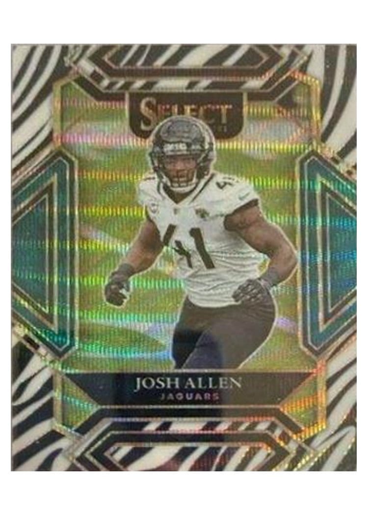 2021 Panini Select Base Set Josh Allen Zebra #217 card