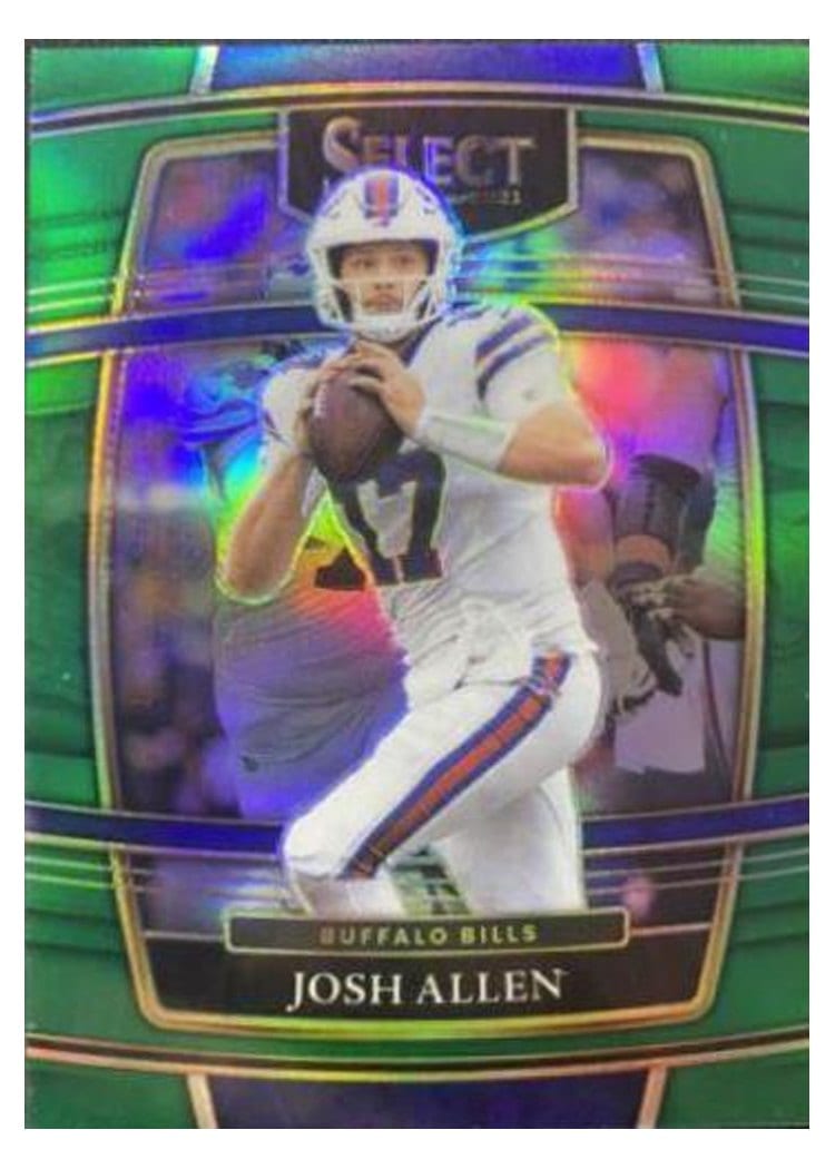 2021 Panini Select Base Set Josh Allen Green #6 card