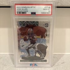 2022 Donruss Optic Downtown Josh Allen #DT-JA card