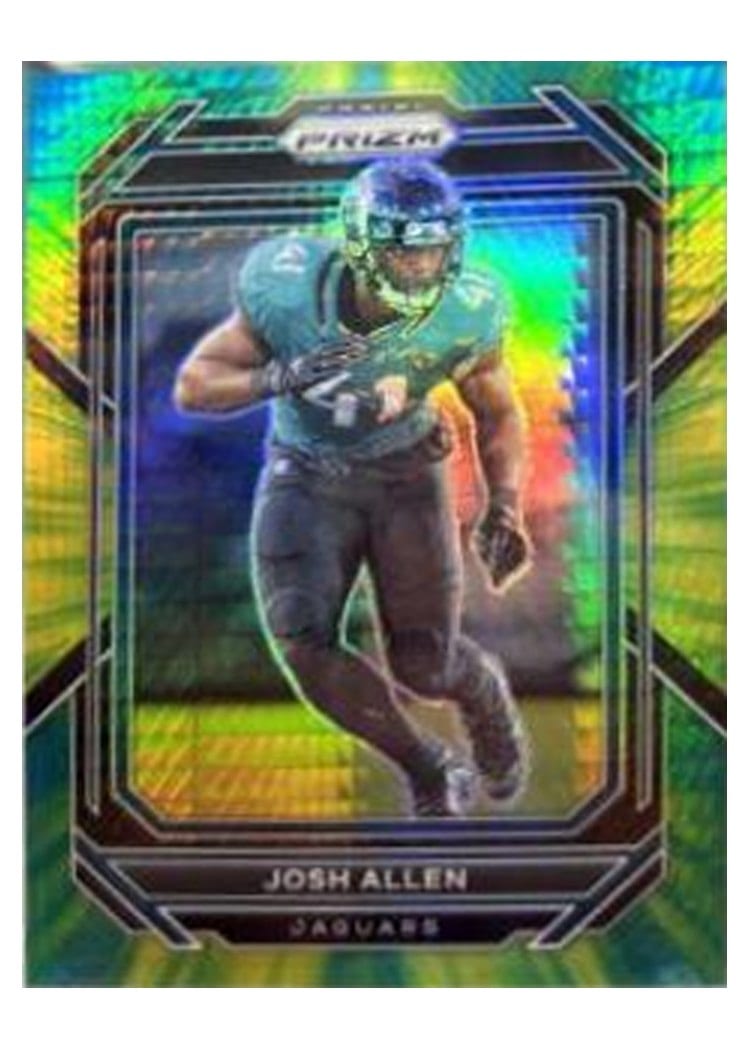 2022 Panini Prizm Base Set Josh Allen Hyper #136 card