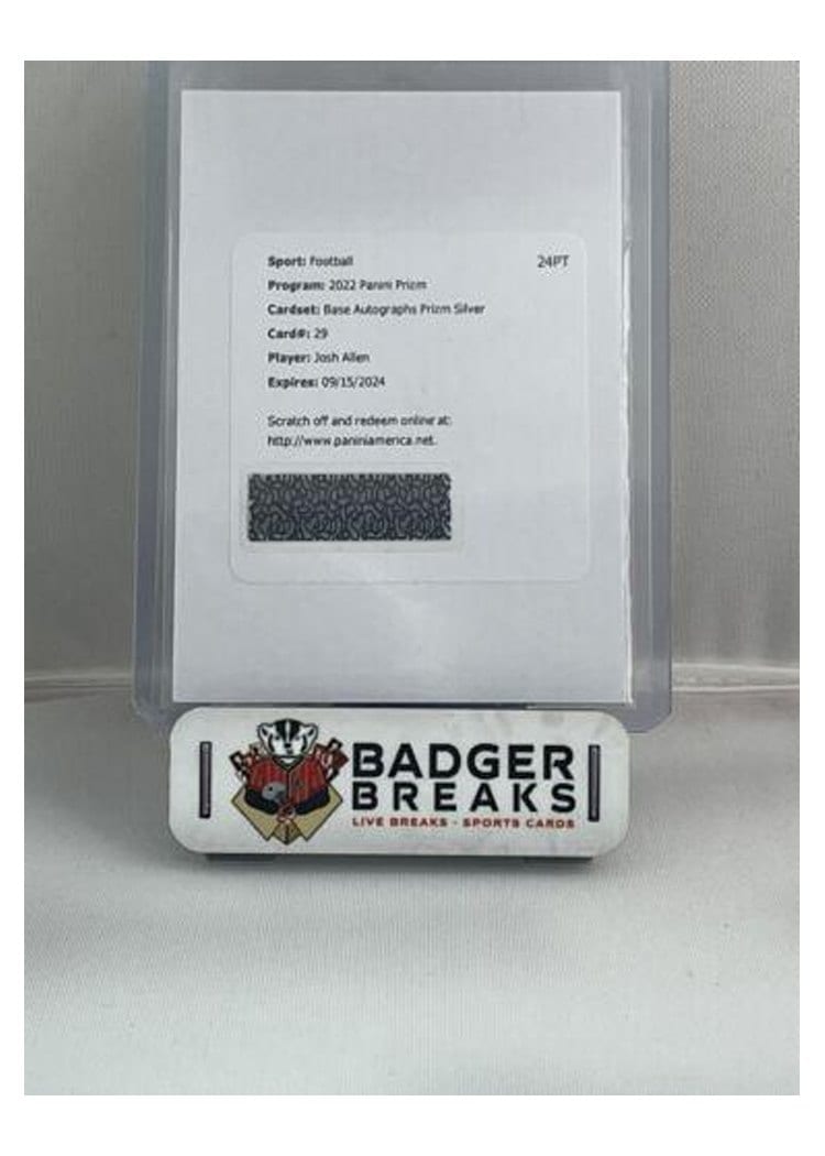 2022 Panini Prizm Base Set Josh Allen #29 card