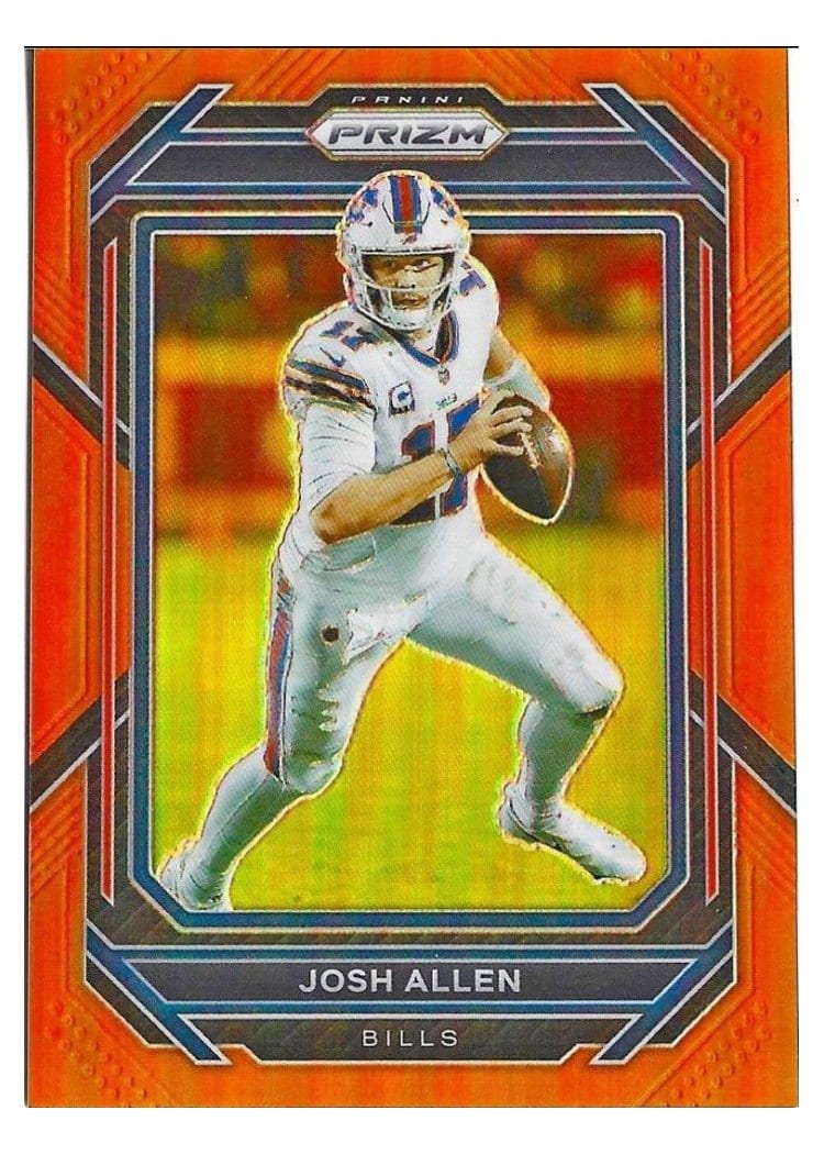 2022 Panini Prizm Base Set Josh Allen Orange #29 card