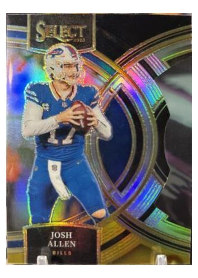 2023 Panini Select Josh Allen Black Gold Prizm Die-Cut #200 card