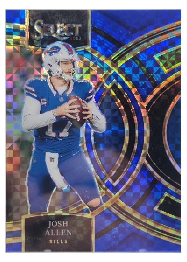 2023 Panini Select Josh Allen Blue Prizm #200 card