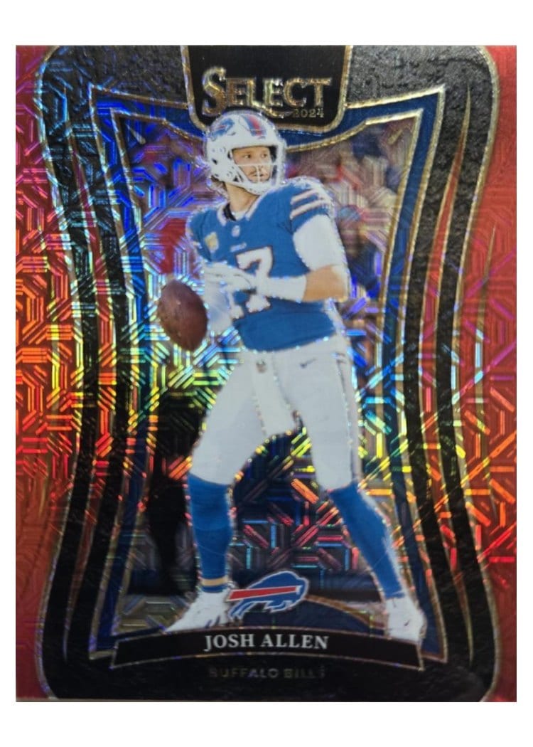 2024 Panini Select Base Set Josh Allen Red Prizm #387 card