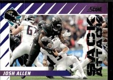 2024 Score Sack Attack Josh Allen #3 card
