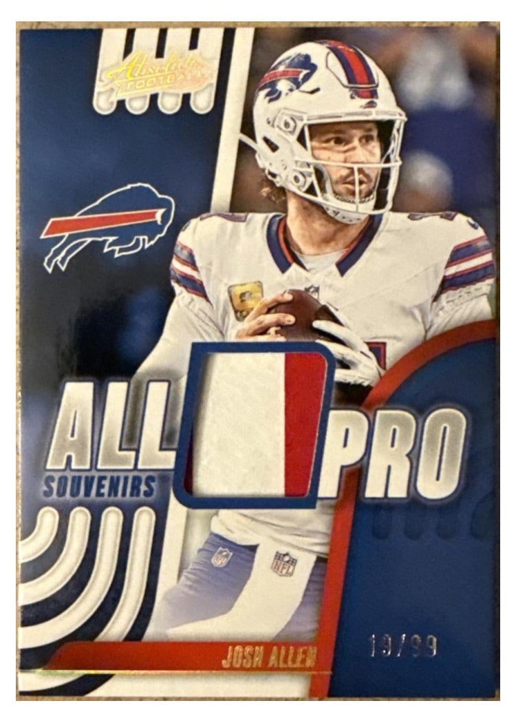 2025 Panini Absolute All Pro Souvenirs Josh Allen #APS-JAN card