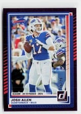 2025 Panini Donruss Josh Allen #91 card