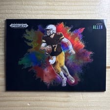 2025 Panini Prizm Draft Picks Black Color Blast Josh Allen #25 card