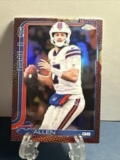 2025 Topps Chrome Josh Allen Leather #34 card