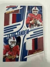 2025 Panini Absolute Team Tandem Materials Josh Allen / James Cook #TTM-BUF card