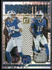 2025 Panini Donruss Production Line Josh Allen / Khalil Shakir #6 card