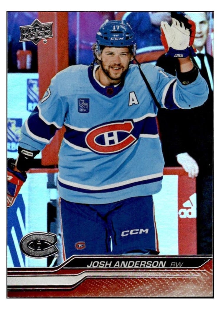 2023-24 Upper Deck Base Set Josh Anderson #96 card
