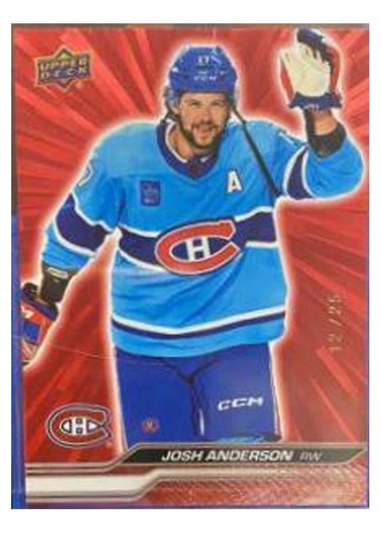 2023-24 Upper Deck Base Set Josh Anderson #96 card