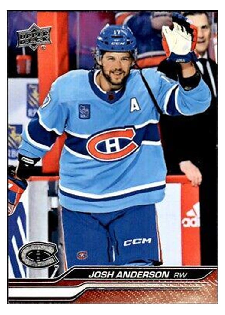 2023-24 Upper Deck Base Set Josh Anderson #96 card